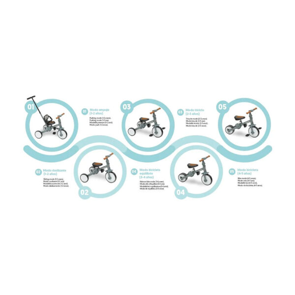 Triciclo Interbaby Gris