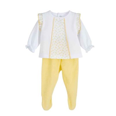 Conjunto polaina frisa para niña de Calamaro Baby