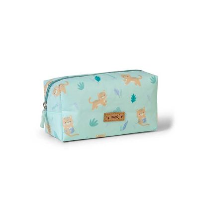 Estuche porta lápices Jungle Cheetahs verde caza