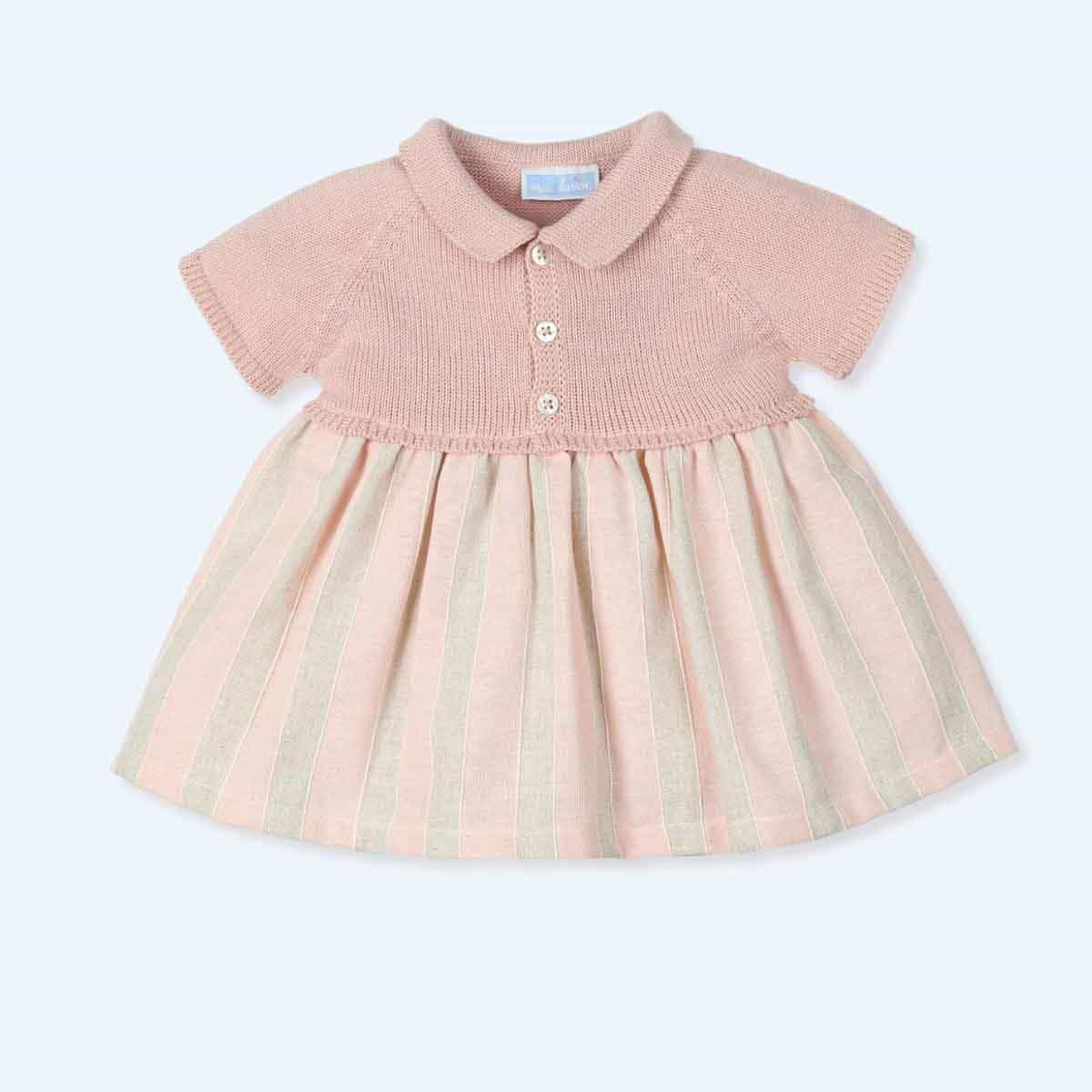 Vestido punto y tejido cuello polo Rich Mac Ilusión