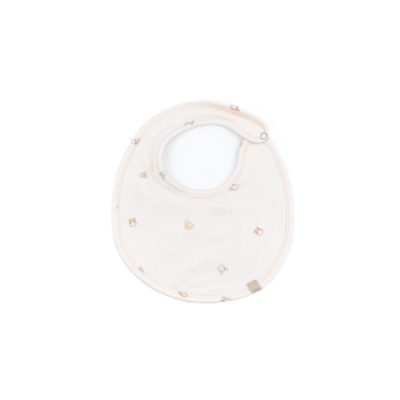 Babero de rizo con cierre circular clip animal friends Bamboom
