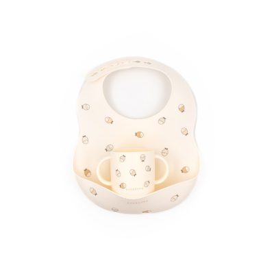 Babero de silicona con vaso Bamboom