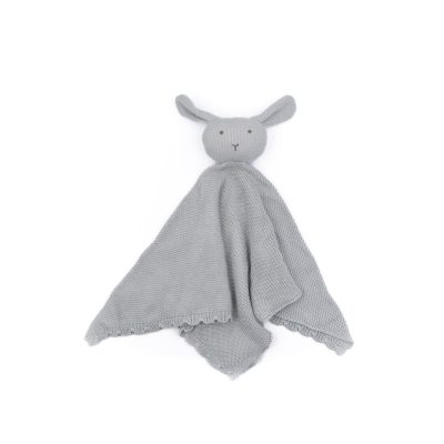 Doudou en punto bambu conejo azul Bamboom