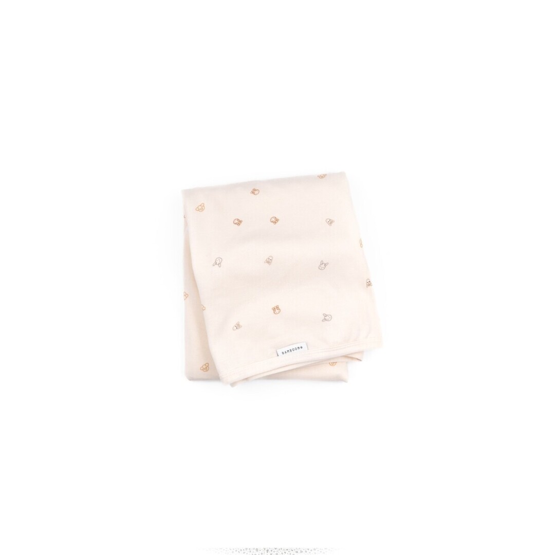 Manta pure semipolar en jersey de bambú y algodón natural orgánico Bamboom