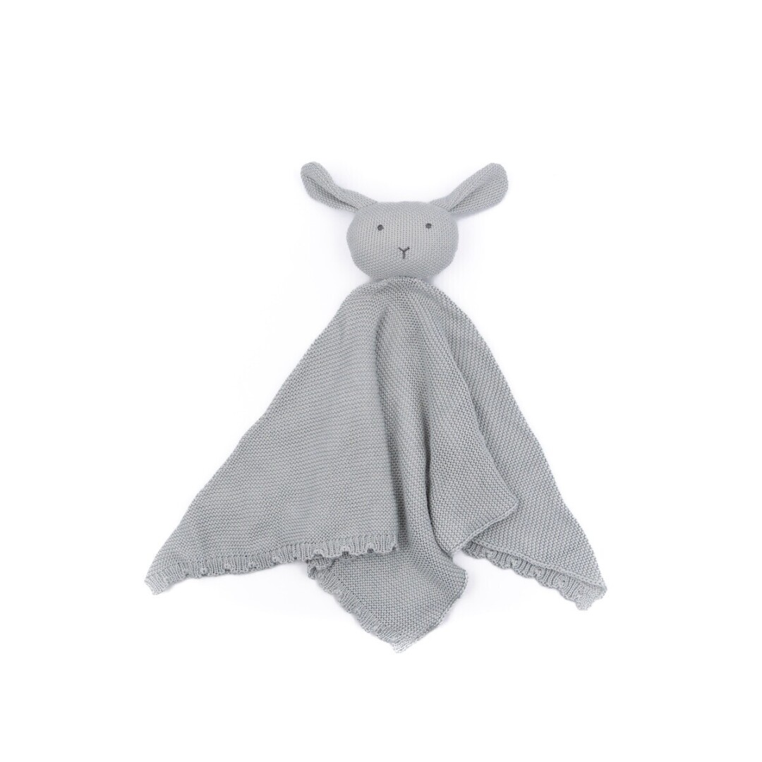 Doudou en punto bambu conejo azul Bamboom