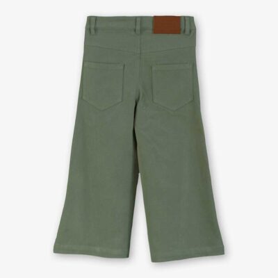 3814143 Pantalón de niña verde kaki miranda textil