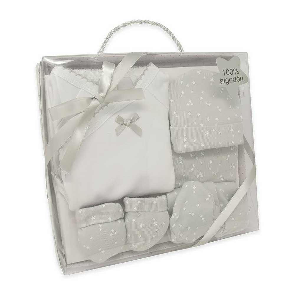 Set de regalo 5 piezas Gris Duffi Baby