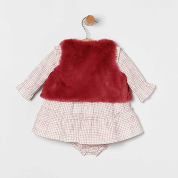 Conjunto Chaqueta + Braga + Vestido a cuadros Coco Acqua