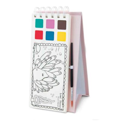 Libro para colorear con acuarelas Oveja Marina Pepita Viajera