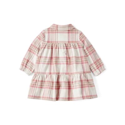 Conjunto 2 piezas vestido cuadros con diadema bebé Carter's
