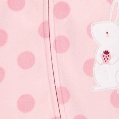 Pijama entero de micropolar diseño conejita bebé niña Carter's