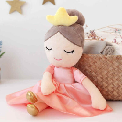 Muñeca de peluche princesa rosa 40cm KioKids