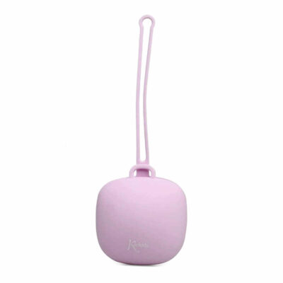 Portachupetes de silicona lavanda para bebé KioKids