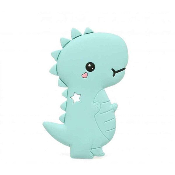 Mordedor de silicona dinosaurio 10 cm para bebé KioKids