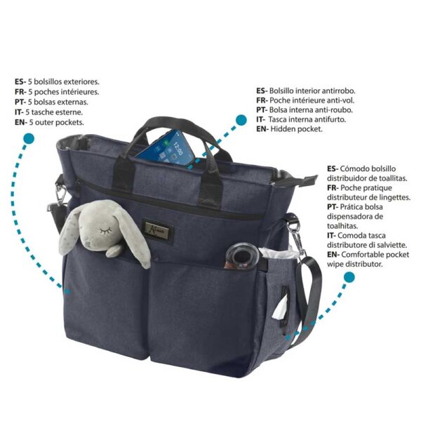 Bolsa organizadora para carritos de bebé KioKids