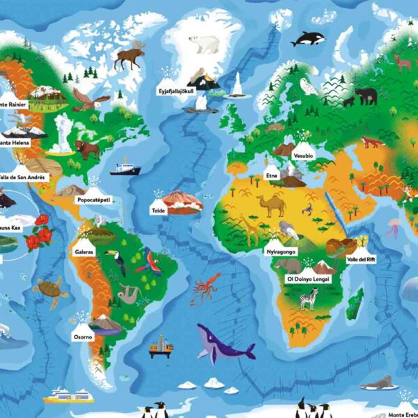 Libro-Atlas Los Volcanes Manolito Books