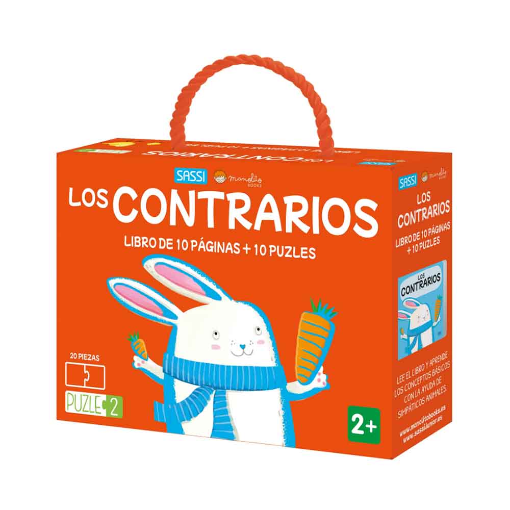 Libro y puzzle Los Contrarios Manolito Books