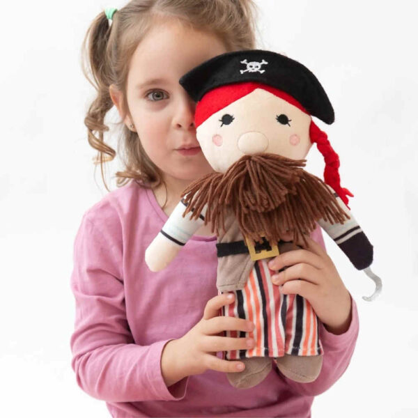 Muñeco de peluche pirata 40cm KioKids