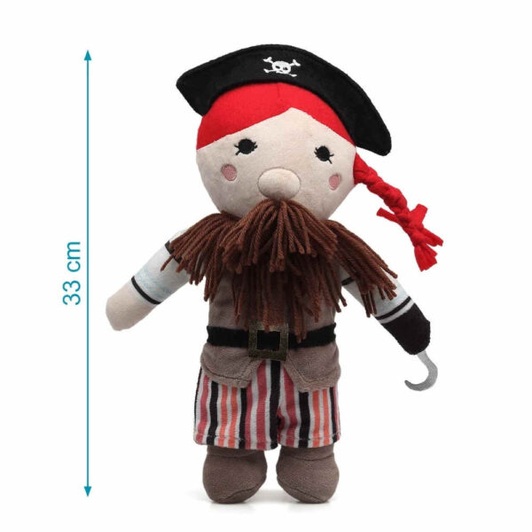 Muñeco de peluche pirata 40cm KioKids
