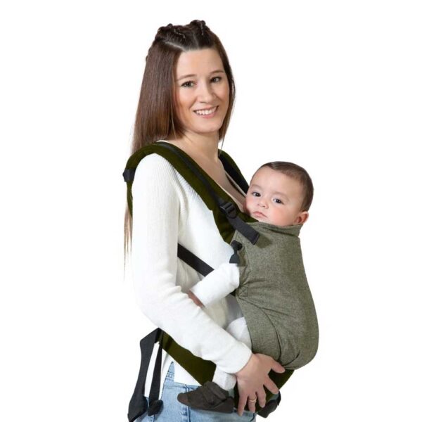 Porta-bebés ergonómico evolutivo verde Kiokids
