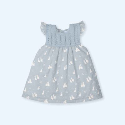 Vestido en punto tejido plumeti Ducks Mac Ilusión