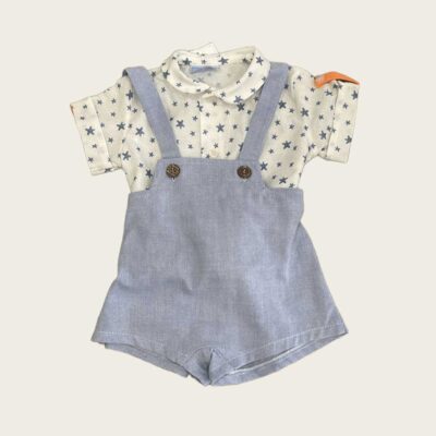 Conjunto camisa estampada y peto tirante ETOILE Mac Ilusión