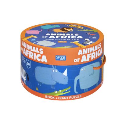 Libro y Puzzle Animales de África Manolito Books