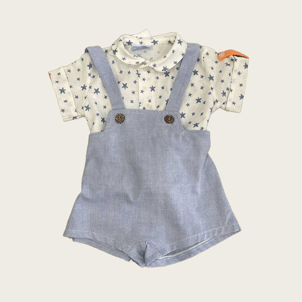 Conjunto camisa estampada y peto tirante ETOILE Mac Ilusión