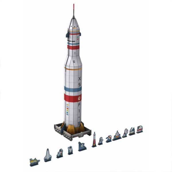 Libro 3D Cohete Espacial Manolito Books