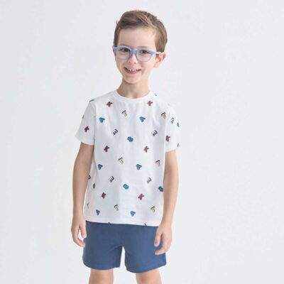Conjunto 2 piezas bebé niño 264005 azul oscuro Street Monkey