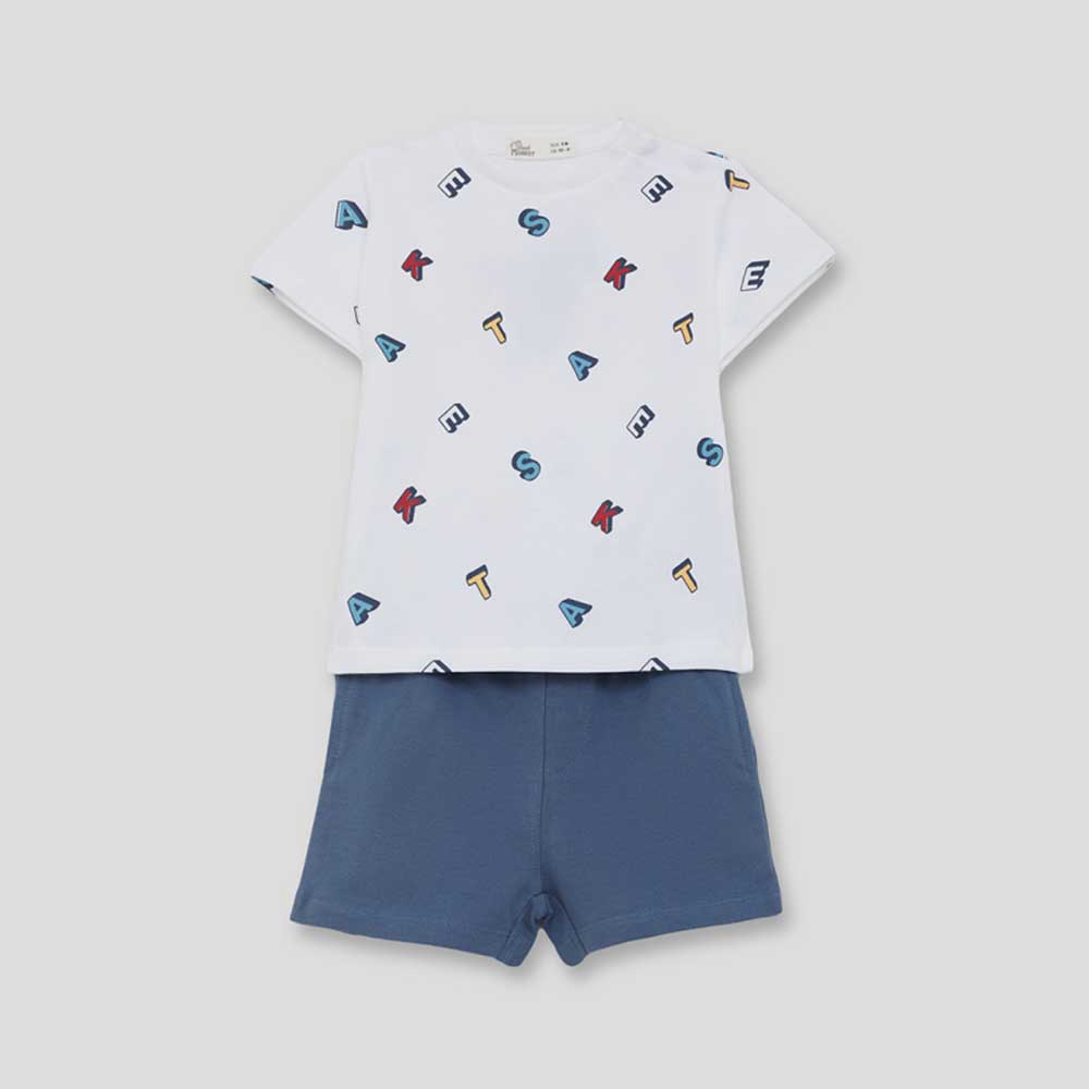 Conjunto 2 piezas bebé niño 264005 azul oscuro Street Monkey