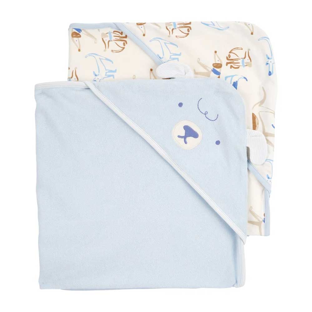 Pack de 2 toallas de rizo con diseño perrito Carter's