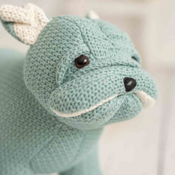 Peluche Bull Dog Brutus crochet Crochetts