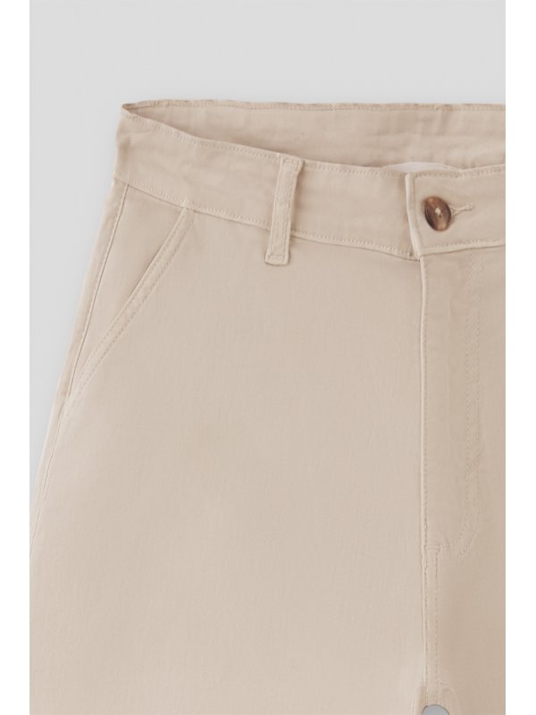 Bermuda chino niño beige con bolsillos Street Monkey