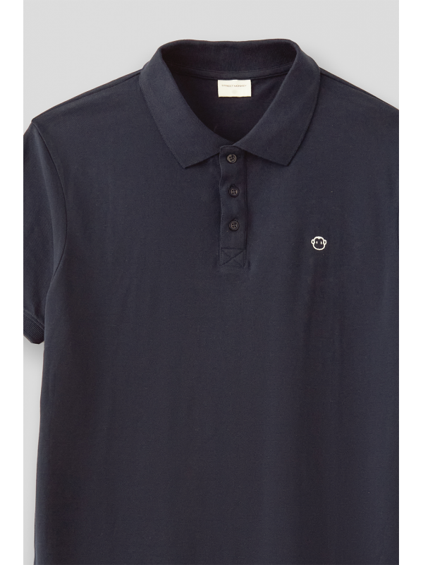 Polo infantil marino con botones Street Monkey